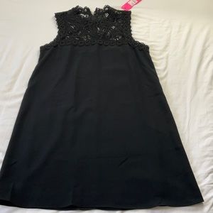 NWT! Lilly Pulitzer Harmon Shift Black Lace A Line Perfect LBD! Size 8